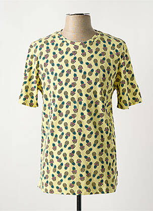 Tricou croială dreaptă mâneci scurte galben JACK & JONES bărbat
