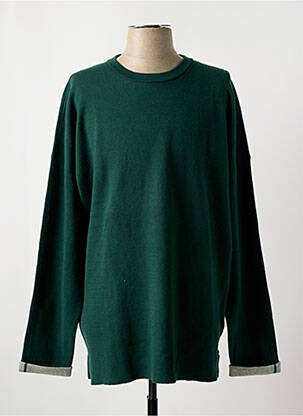Pulover guler rotund mâneci lungi verde SCOTCH & SODA bărbat