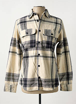 Cămașă cu mâneci lungi bej JACK & JONES bărbat