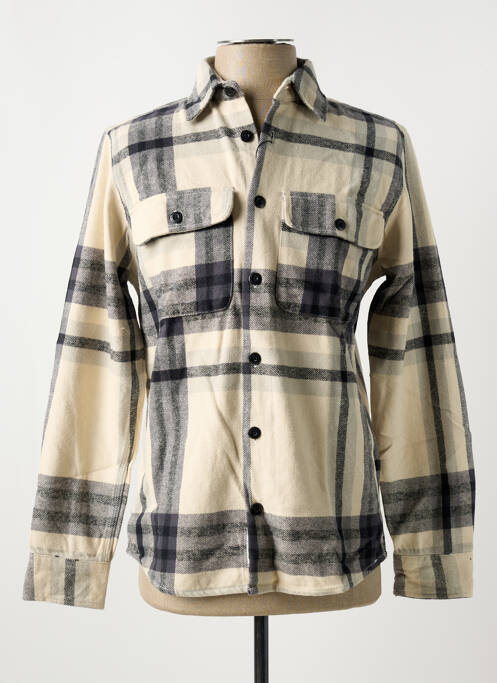 Cămașă cu mâneci lungi bej JACK & JONES bărbat