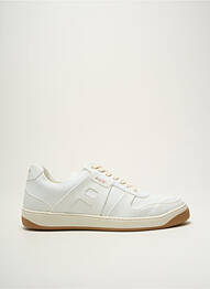Adidași material neted vârf rotund alb AQTE2 homme