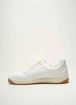Adidași material neted vârf rotund alb AQTE2 bărbat