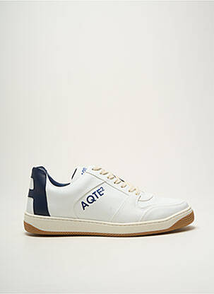 Adidași material neted vârf rotund albastru AQTE2 bărbat