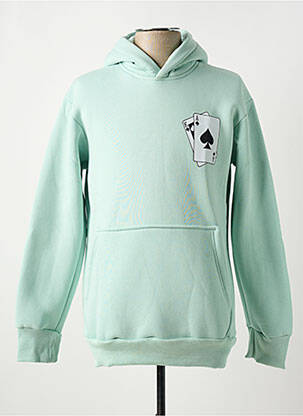 Hanorac cu glugă verde AARHON bărbat