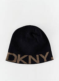 Căciulă țesătură opacă negru DKNY bărbat