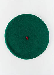 Căciulă formă beret verde LE BERET FRANÇAIS femeie