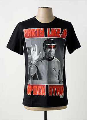 Tricou negru LOGOSHIRT bărbat