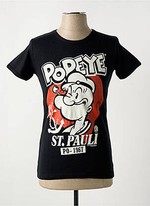 Tricou elasticitate mâneci scurte negru LOGOSHIRT bărbat