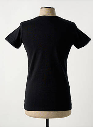 Tricou elasticitate mâneci scurte negru LOGOSHIRT bărbat