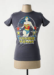Tricou serigrafie mâneci scurte gri LOGOSHIRT femeie