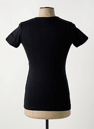 Tricou elasticitate mâneci scurte negru LOGOSHIRT bărbat