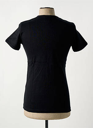 Tricou elasticitate mâneci scurte negru LOGOSHIRT bărbat