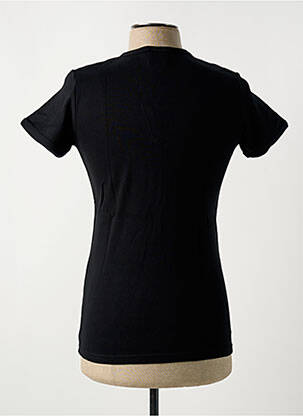 Tricou elasticitate mâneci scurte negru LOGOSHIRT bărbat