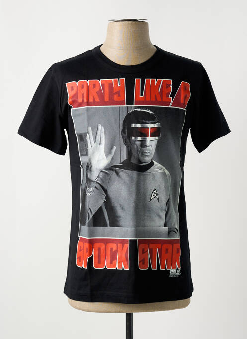 Tricou negru LOGOSHIRT bărbat