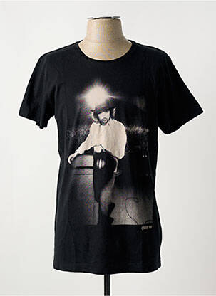 Tricou croială cambrată mâneci scurte negru JACK & JONES bărbat