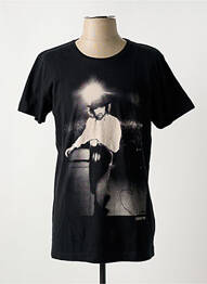 Tricou croială cambrată mâneci scurte negru JACK & JONES homme
