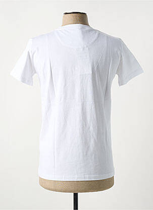 Tricou croială cambrată mâneci scurte alb MAISON FT bărbat