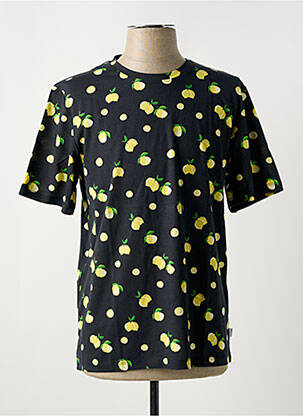 Tricou croială cambrată mâneci scurte negru JACK & JONES bărbat