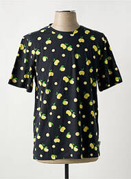 Tricou croială cambrată mâneci scurte negru JACK & JONES homme