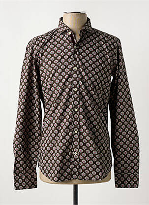 Cămașă cu mâneci lungi maro GMF 965 bărbat