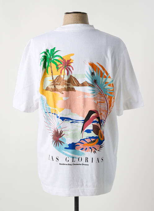 Tricou alb JACK & JONES bărbat