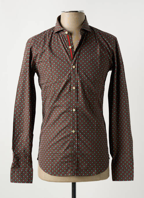 Cămașă cu mâneci lungi maro GMF 965 bărbat