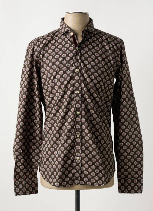 Cămașă cu mâneci lungi maro GMF 965 bărbat