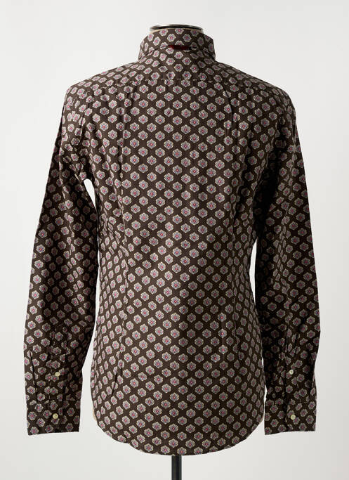 Cămașă cu mâneci lungi maro GMF 965 bărbat