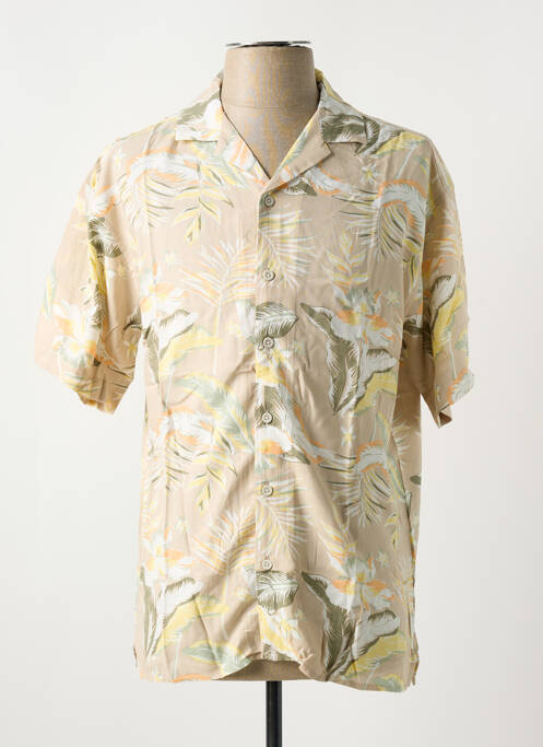 Cămașă cu mâneci scurte bej JACK & JONES bărbat