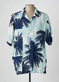 Cămașă cu mâneci scurte guler tip costum albastru JACK & JONES homme
