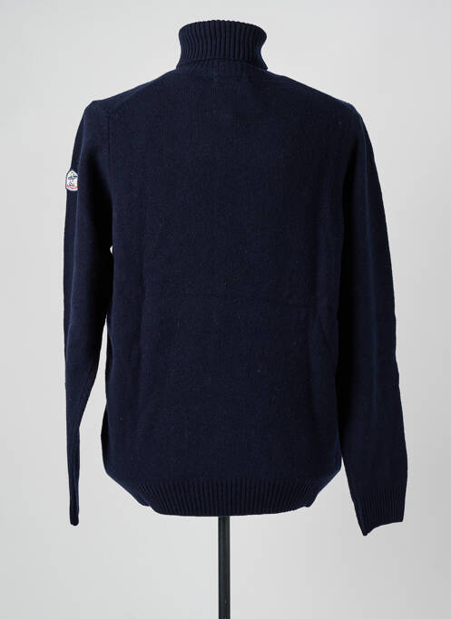 Pulover cu guler înalt albastru BACK TO ALASKA bărbat