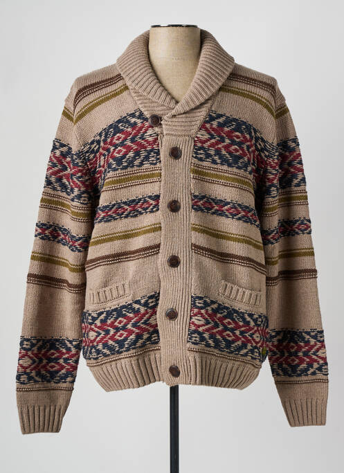 Vestă cu mâneci lungi maro JACK & JONES bărbat