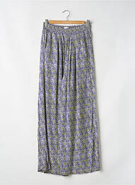 Pantalon drept talie elastică albastru KANOPE femme