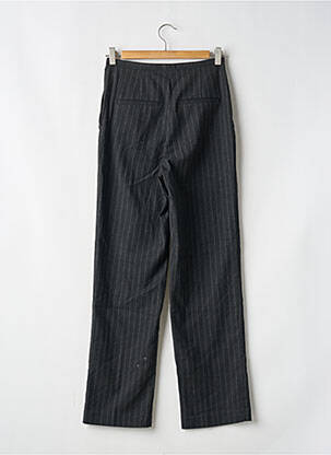 Pantalon drept închidere cu fermoar sub clapetă cu nasturi gri H&M femeie
