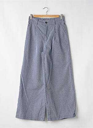 Pantalon evazat talie elastică albastru GARANCE femeie