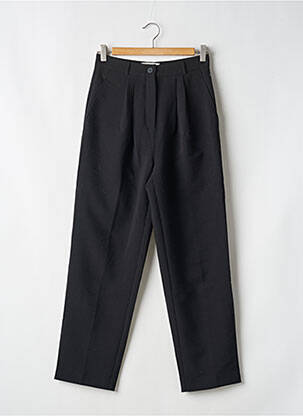 Pantalon drept închidere cu fermoar sub clapetă cu nasturi negru SUD EXPRESS femeie