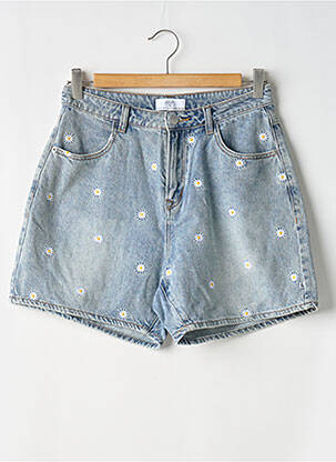 Șort țesătură denim albastru LE TEMPS DES CERISES femeie