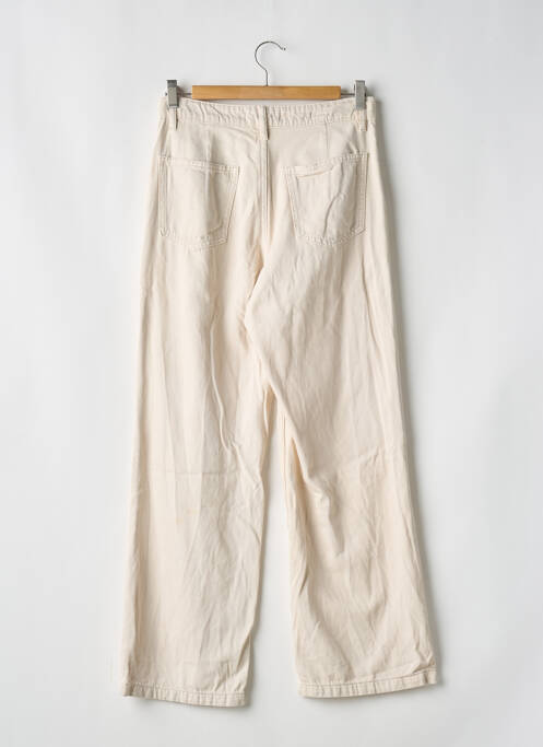 Pantalon drept bej MANGO femeie