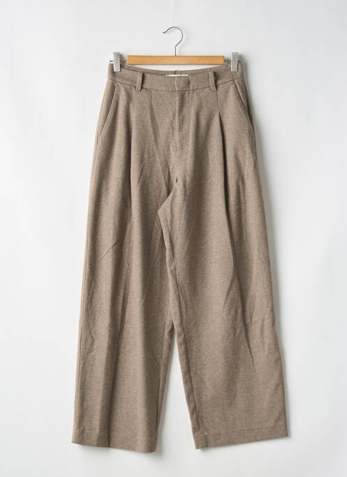 Pantalon drept bej UNIQLO femeie