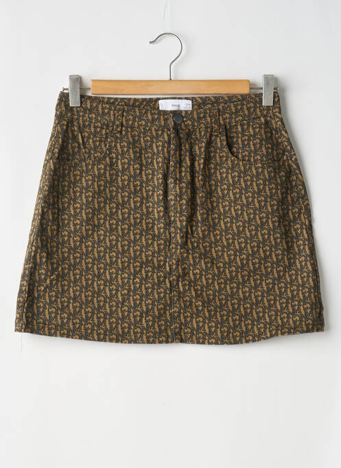 Fustă scurtă maro MANGO femeie