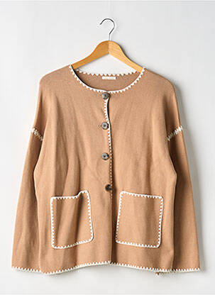 Vestă cu mâneci lungi maro LILI & LALA femeie