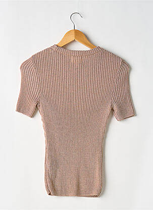 Top elasticitate mâneci scurte auriu H&M femeie
