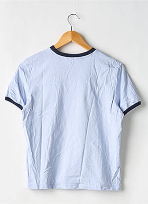 Tricou serigrafie flockată mâneci scurte albastru DIVIDED H&M femeie