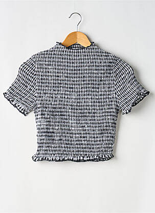 Top elasticitate mâneci scurte negru PEPPERMAYO femeie
