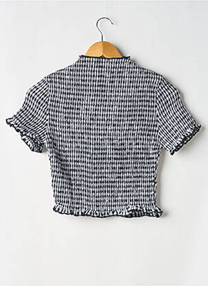 Top elasticitate mâneci scurte negru PEPPERMAYO femeie