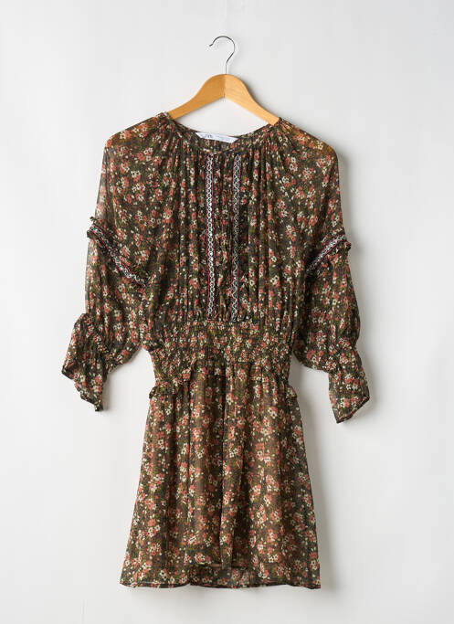 Rochie midi verde ZARA femeie