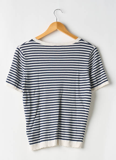 Tricou elasticitate mâneci scurte albastru CYRILLUS femme