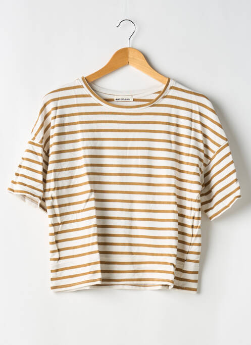 Tricou alb CAMAIEU femeie