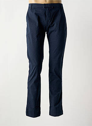 Pantalon slim închidere cu fermoar sub clapetă cu nasturi albastru JOE RETRO bărbat