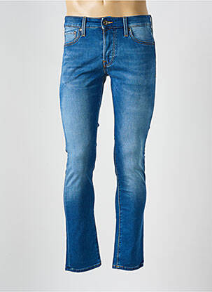 Blugi cu croială slim elasticitate mărime normală albastru JACK & JONES bărbat